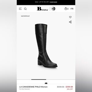 La canadienne leather boots. Size 7.5